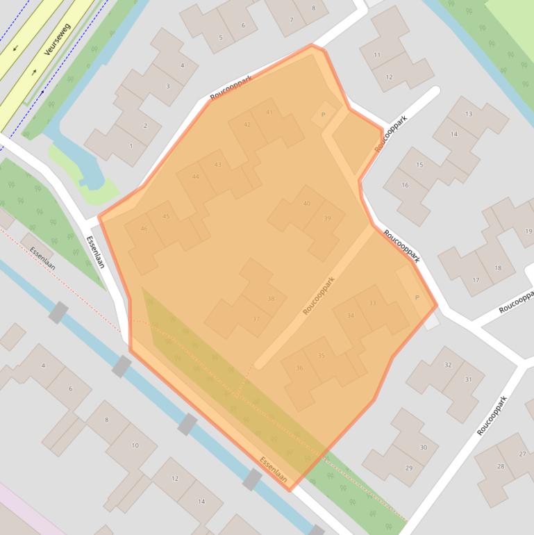 Kaart van postcodegebied 2251AZ.