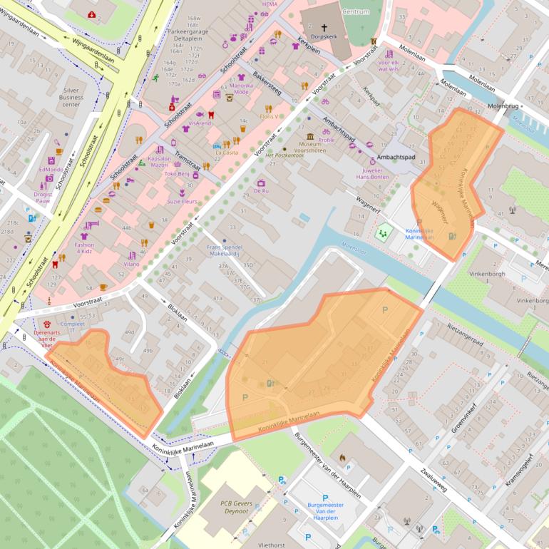 Kaart van postcodegebied 2251BA.