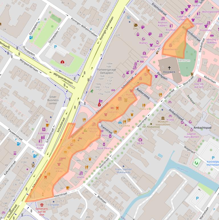 Kaart van postcodegebied 2251BG.