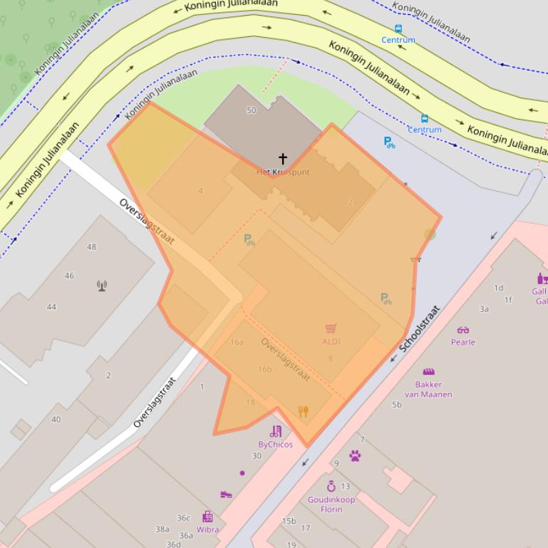 Kaart van postcodegebied 2251BH.