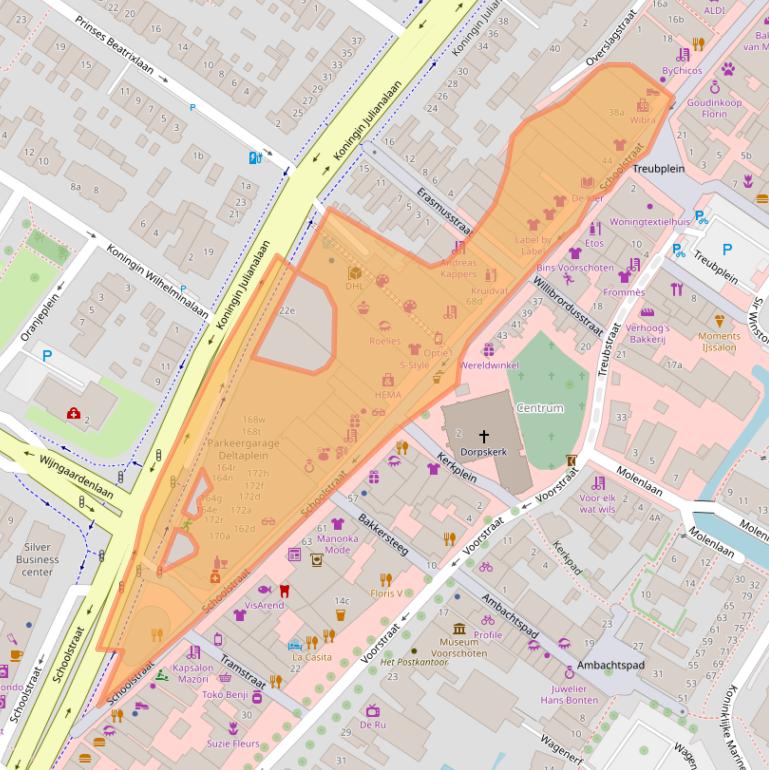 Kaart van postcodegebied 2251BK.
