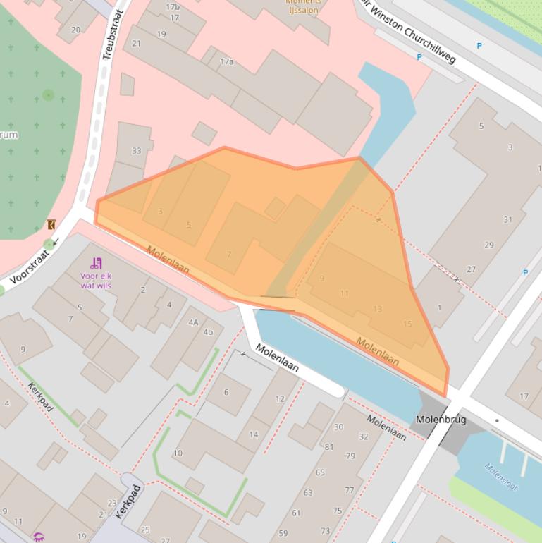 Kaart van postcodegebied 2251CA.
