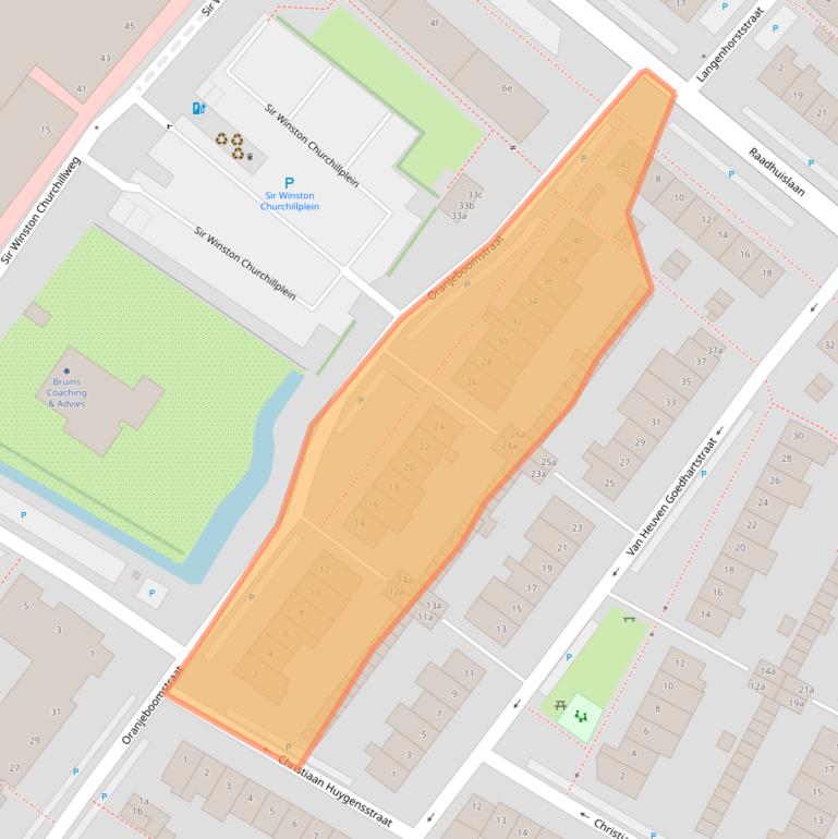 Kaart van postcodegebied 2251CG.