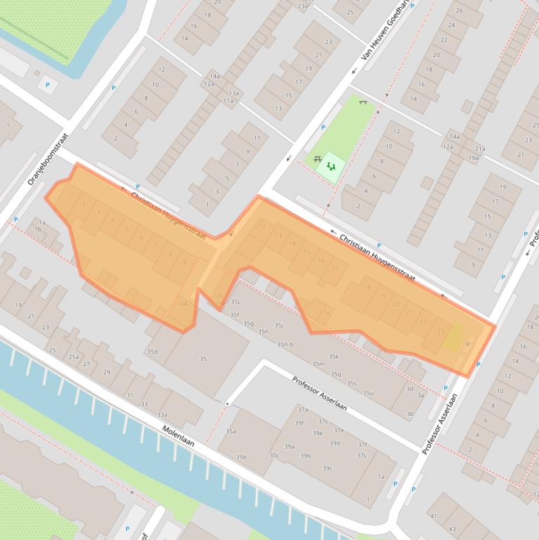 Kaart van postcodegebied 2251CH.