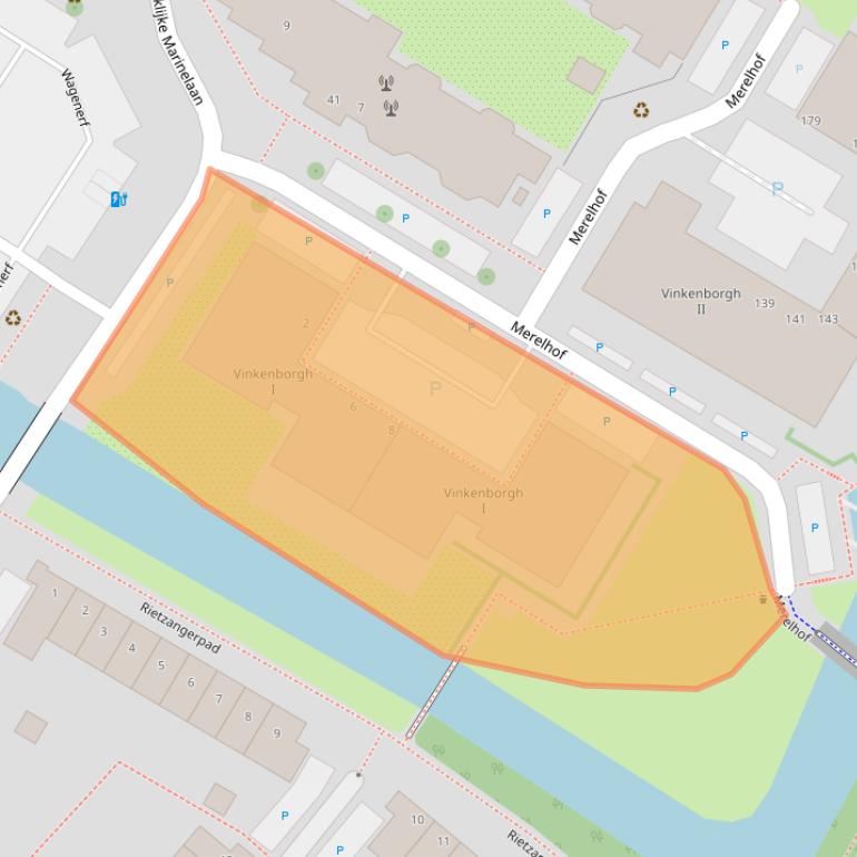 Kaart van postcodegebied 2251DD.