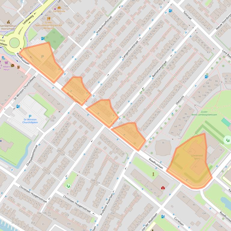 Kaart van postcodegebied 2251GA.