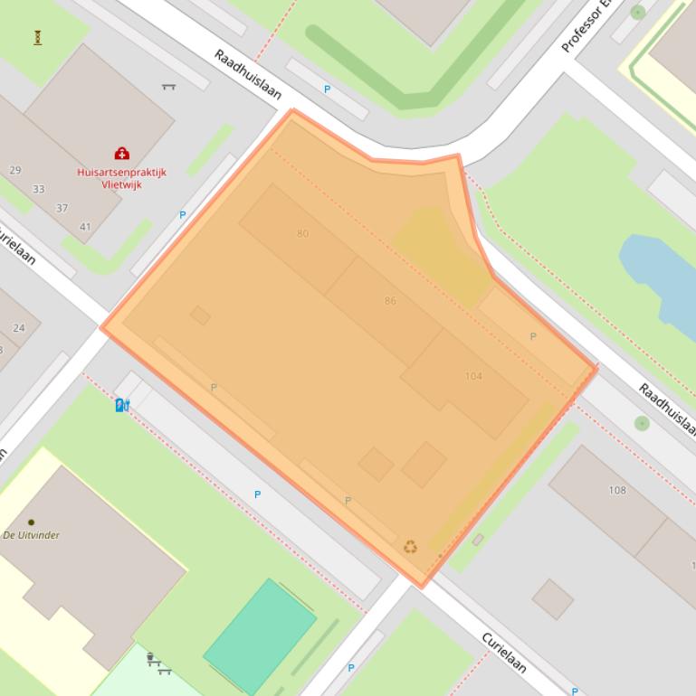 Kaart van postcodegebied 2251GD.