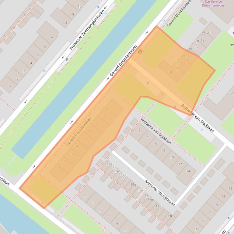 Kaart van postcodegebied 2251GM.