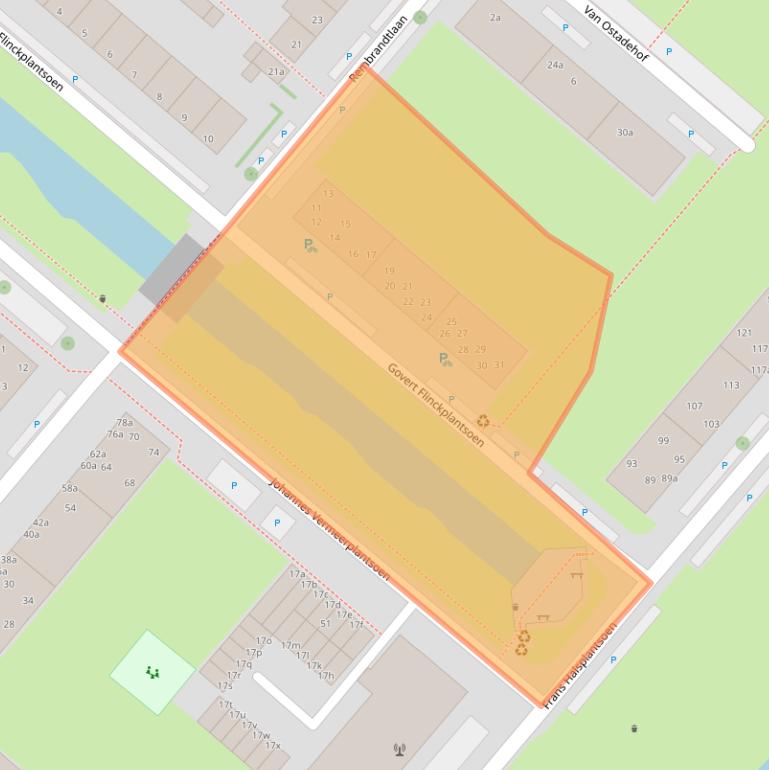 Kaart van postcodegebied 2251HJ.
