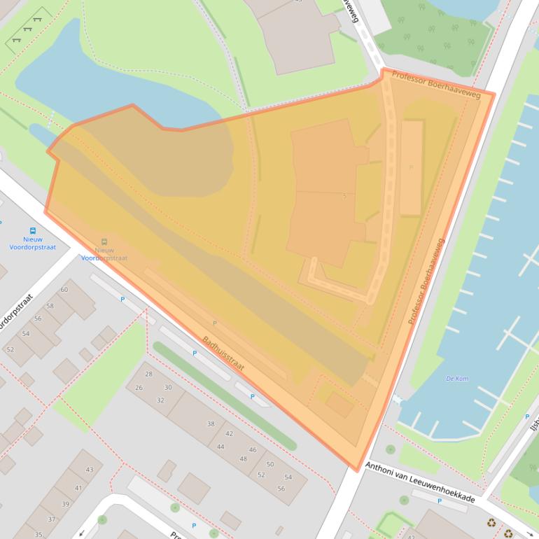 Kaart van postcodegebied 2251HW.