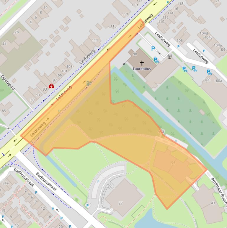 Kaart van postcodegebied 2251HZ.