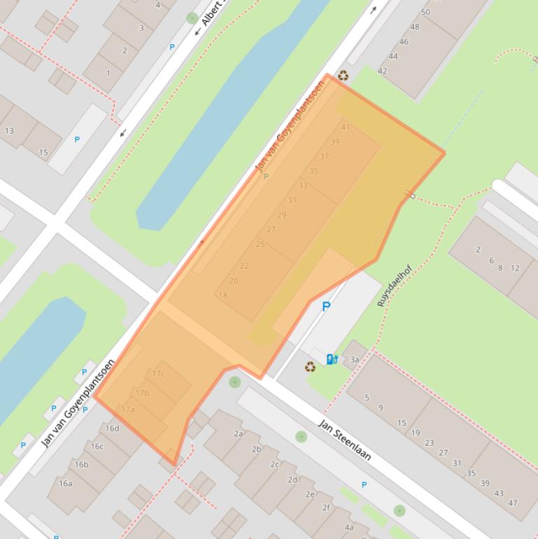 Kaart van postcodegebied 2251JB.