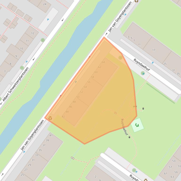 Kaart van postcodegebied 2251JC.