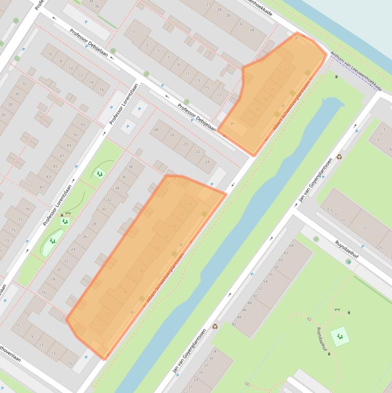 Kaart van postcodegebied 2251JP.