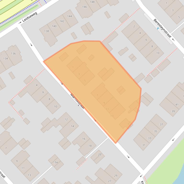 Kaart van postcodegebied 2251KD.