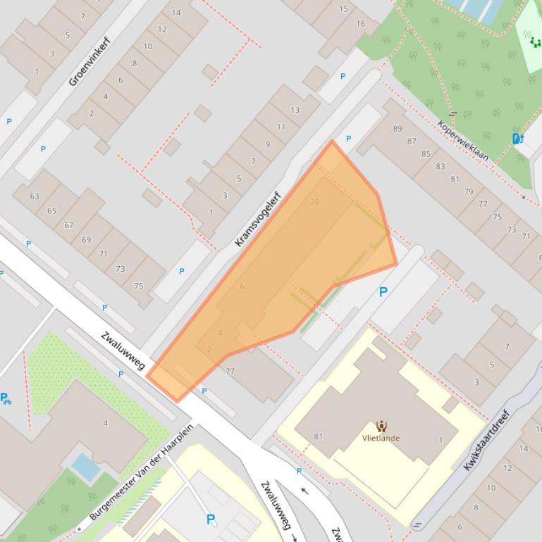 Kaart van postcodegebied 2251KL.