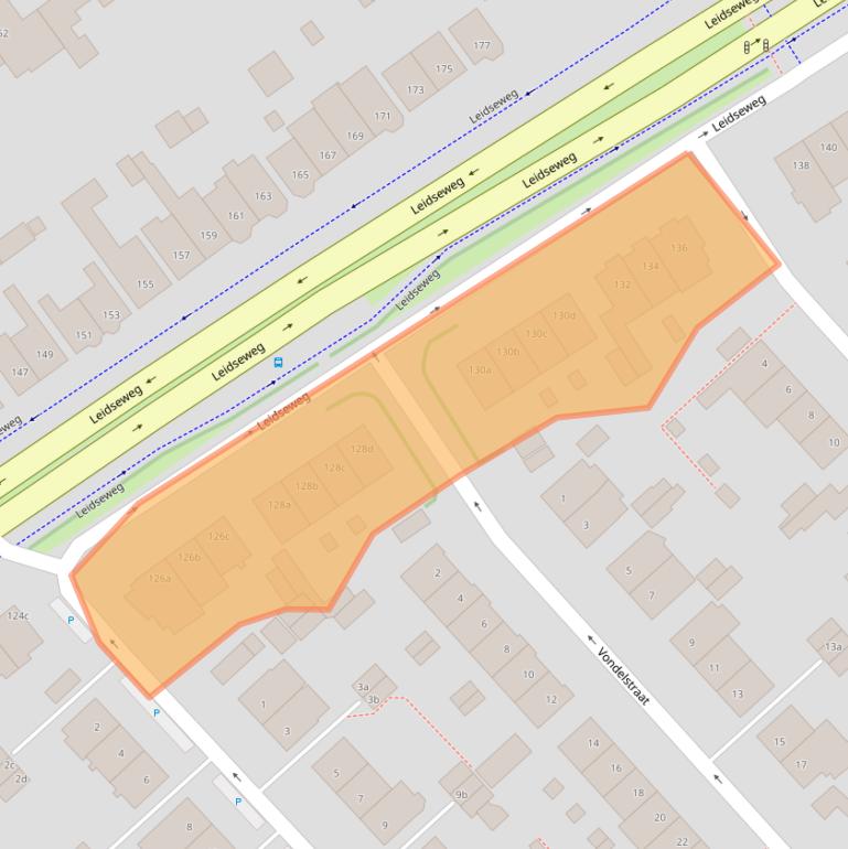 Kaart van postcodegebied 2251LH.