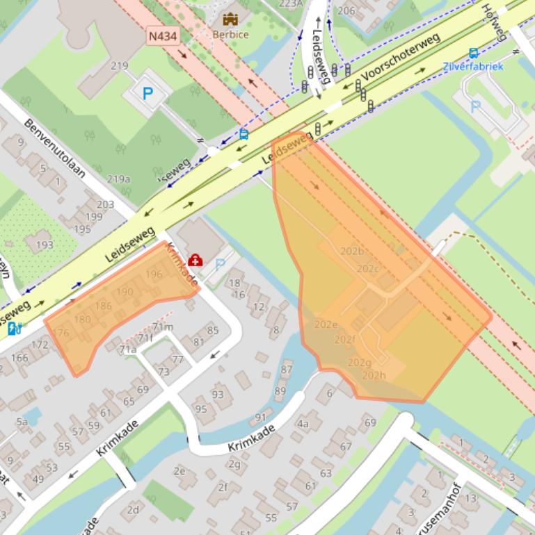 Kaart van postcodegebied 2251LK.