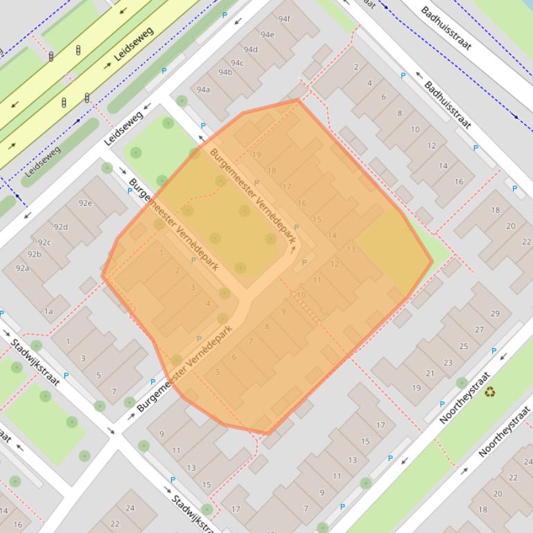 Kaart van postcodegebied 2251LM.