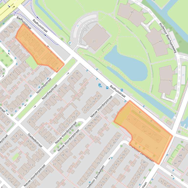 Kaart van postcodegebied 2251LN.