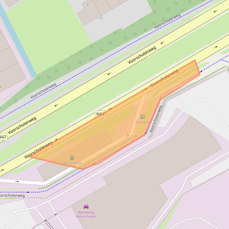 Kaart van postcodegebied 2251LS.