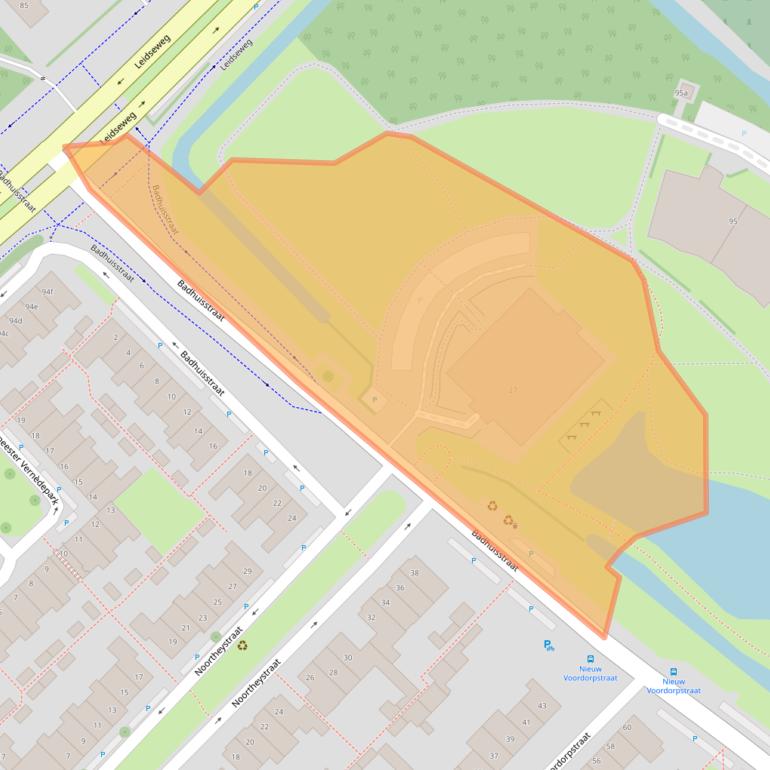 Kaart van postcodegebied 2251LT.