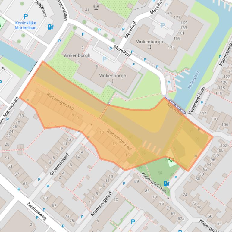 Kaart van postcodegebied 2251MX.