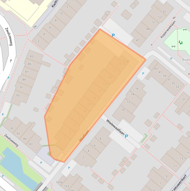 Kaart van postcodegebied 2251NK.