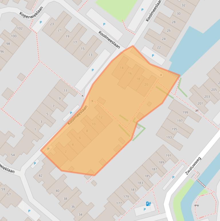 Kaart van postcodegebied 2251PC.