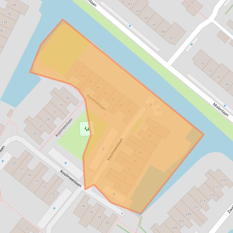 Kaart van postcodegebied 2251PD.