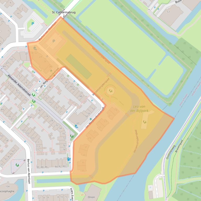Kaart van postcodegebied 2251RM.