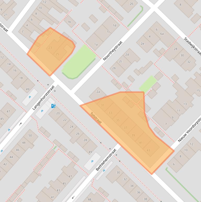 Kaart van postcodegebied 2251SH.