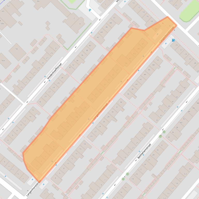 Kaart van postcodegebied 2251SM.