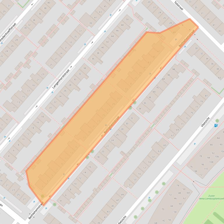 Kaart van postcodegebied 2251SP.