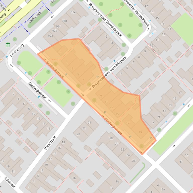 Kaart van postcodegebied 2251TD.