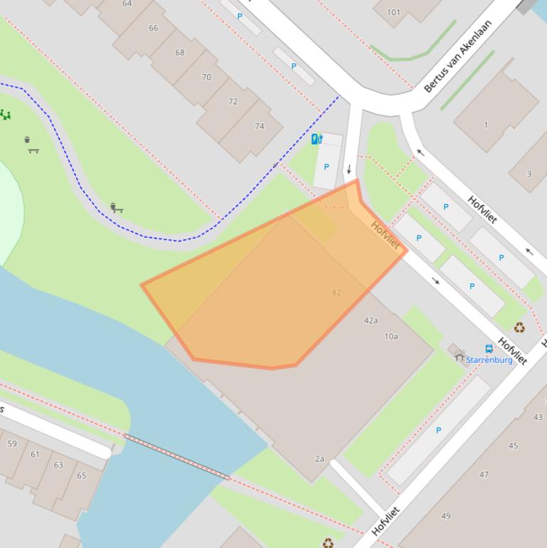 Kaart van postcodegebied 2251TL.