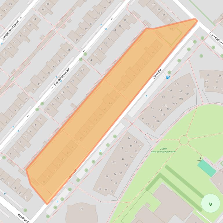 Kaart van postcodegebied 2251VA.