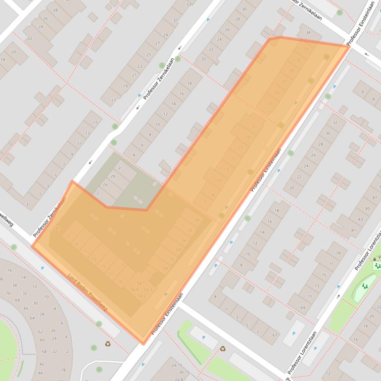 Kaart van postcodegebied 2251VE.