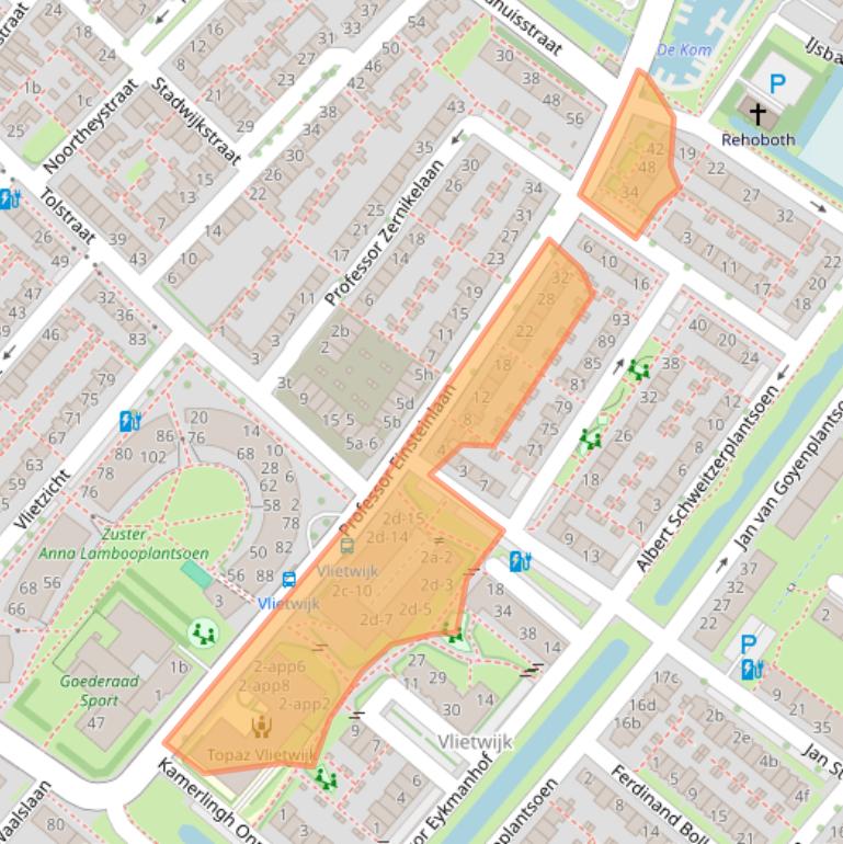 Kaart van postcodegebied 2251VG.