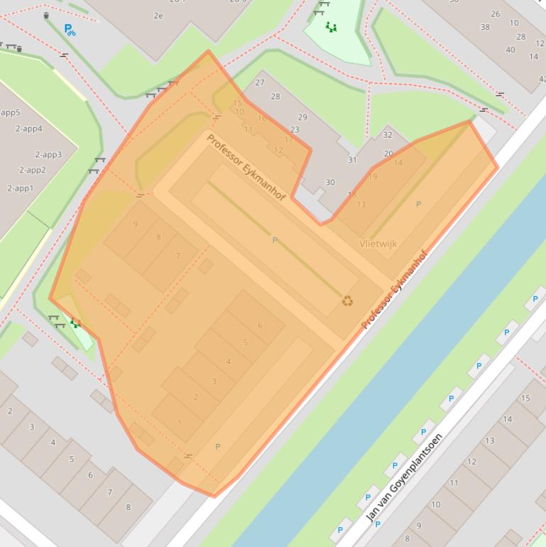 Kaart van postcodegebied 2251VM.