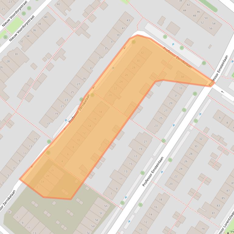 Kaart van postcodegebied 2251VV.