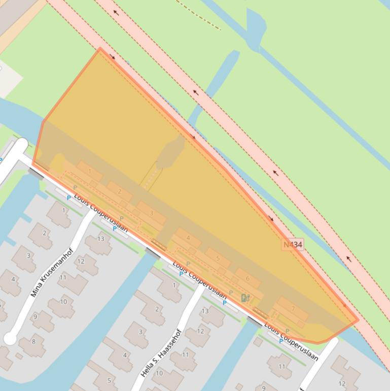 Kaart van postcodegebied 2251WE.