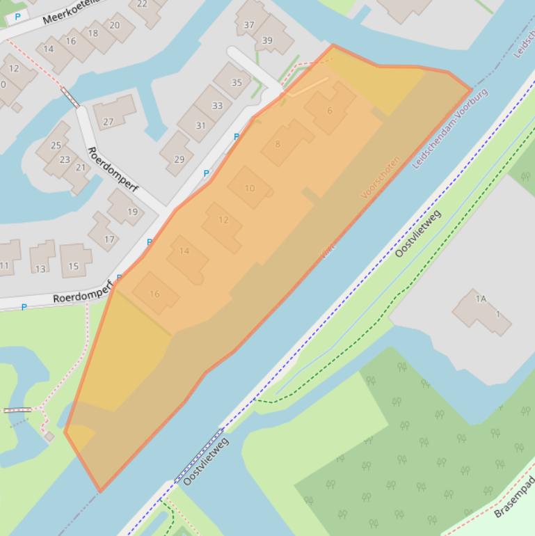 Kaart van postcodegebied 2251WZ.