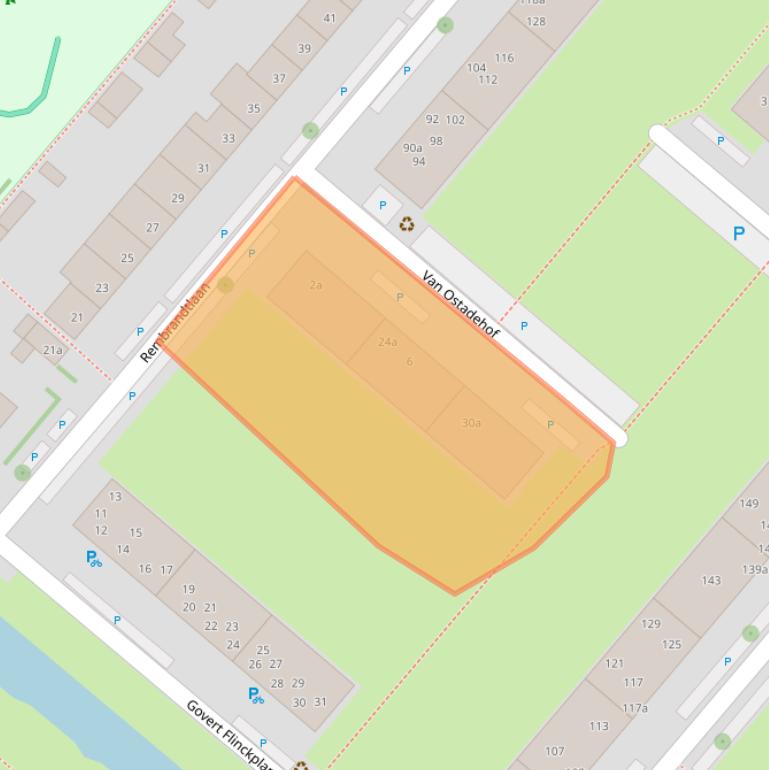 Kaart van postcodegebied 2251XS.