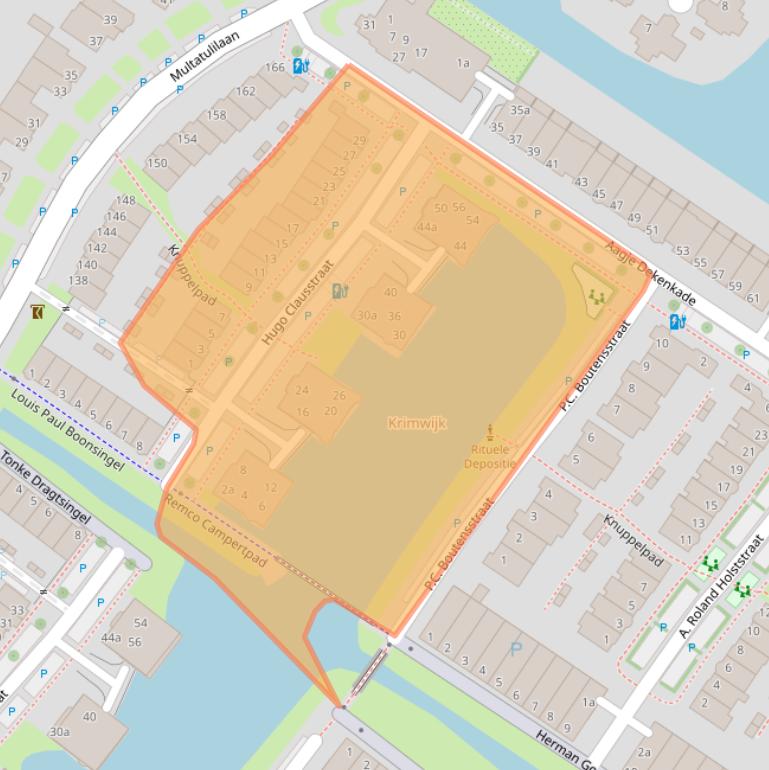 Kaart van postcodegebied 2251XZ.