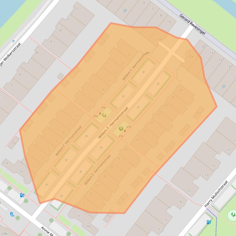 Kaart van postcodegebied 2251ZH.
