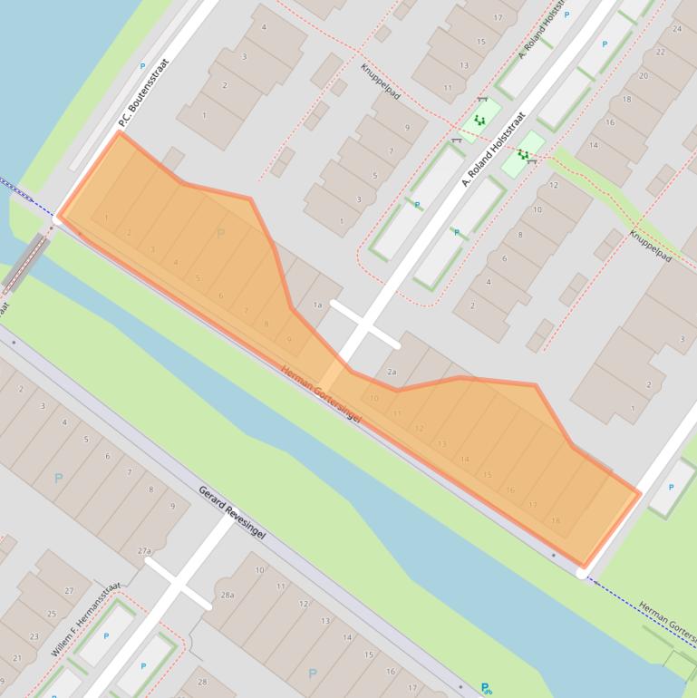 Kaart van postcodegebied 2251ZP.