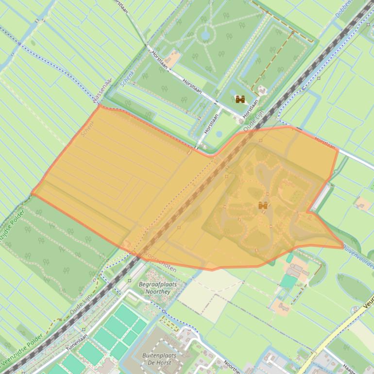Kaart van postcodegebied 2252AK.