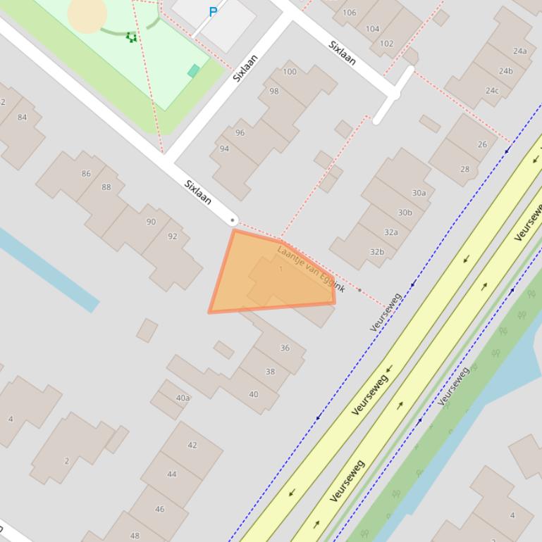 Kaart van postcodegebied 2252AV.