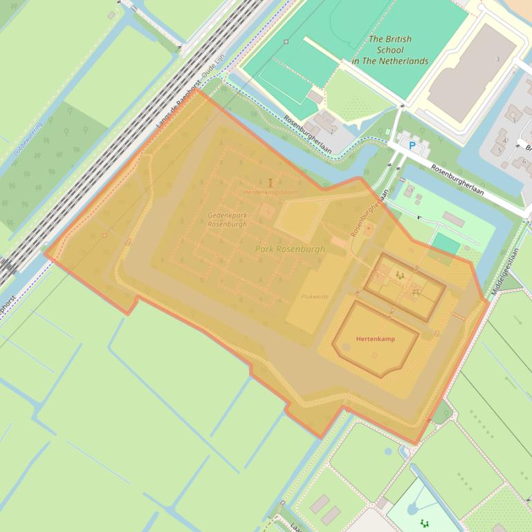 Kaart van postcodegebied 2252AX.